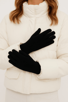 Knitted Touch Screen Gloves in Black - Gloves - My Accessories London