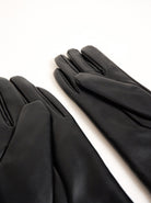 Leather Look Touch Screen Gloves in Black - Gloves - My Accessories London