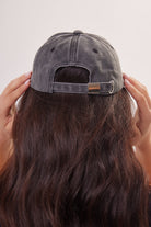 Los Angeles Health Club Baseball Cap in Washed Black - Baseball Cap - My Accessories London