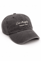 Los Angeles Health Club Baseball Cap in Washed Black - Baseball Cap - My Accessories London