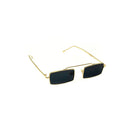 Metal Frame Rectangle Sunglasses in Gold - Sunglasses - My Accessories London