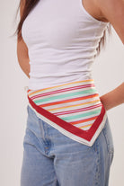 Multicoloured Bright Striped Satin Neck Tie - Neck Tie - My Accessories London