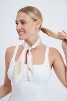 Multiway Neck Tie Bandana in Pink and Green Argyle Print - Bandana - My Accessories London