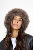 Oversized Fluffy Fur Bucket Hat in Taupe - Bucket Hat - My Accessories London