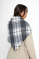 Oversized Triangle Scarf in Check - Triangle Scarf - My Accessories London