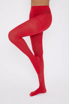 Plain Tights in Red - Tights - My Accessories London