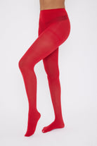 Plain Tights in Red - Tights - My Accessories London