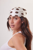 Polka Dot Bandana in Blue and cream - Bandana - My Accessories London