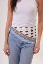 Polka Dot Bandana in Blue and cream - Bandana - My Accessories London