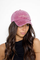 Portobello Baseball Cap in Washed Burgundy - Baseball Cap - My Accessories London