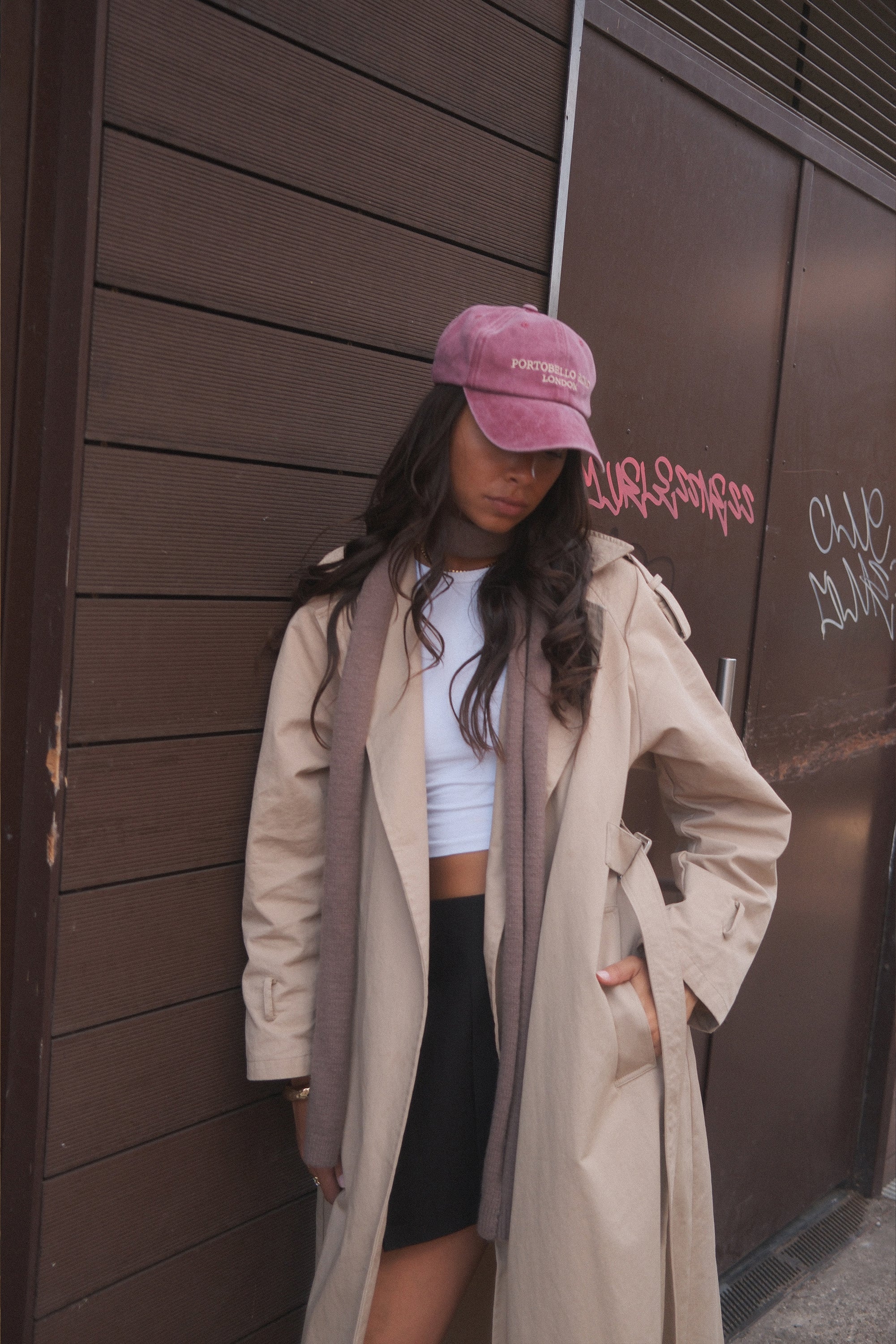 Portobello Baseball Cap in Washed Burgundy - Baseball Cap - My Accessories London