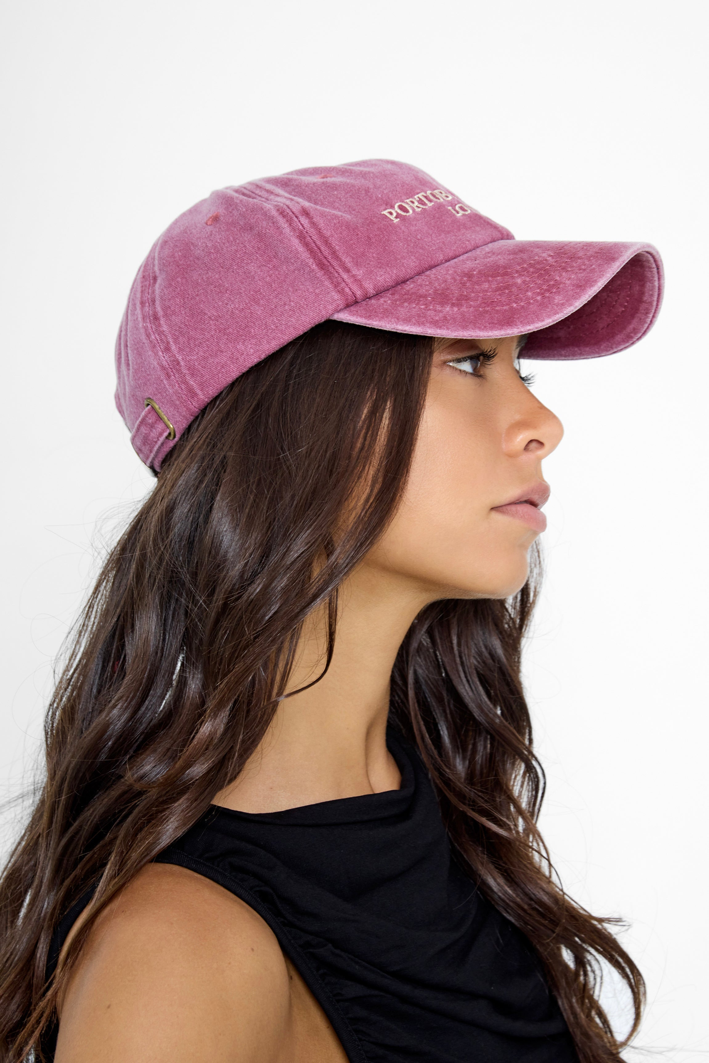 Portobello Baseball Cap in Washed Burgundy - Baseball Cap - My Accessories London