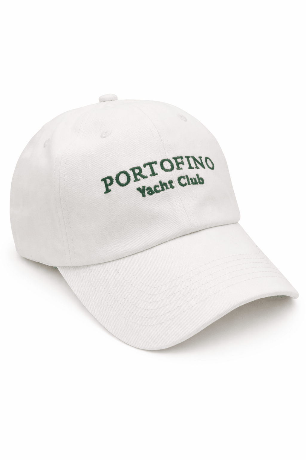 Portofino Yacht Club Baseball Cap in White and Green - Baseball Cap - My Accessories London