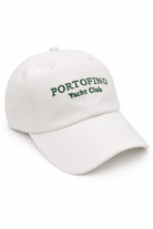 Portofino Yacht Club Baseball Cap in White and Green - Baseball Cap - My Accessories London
