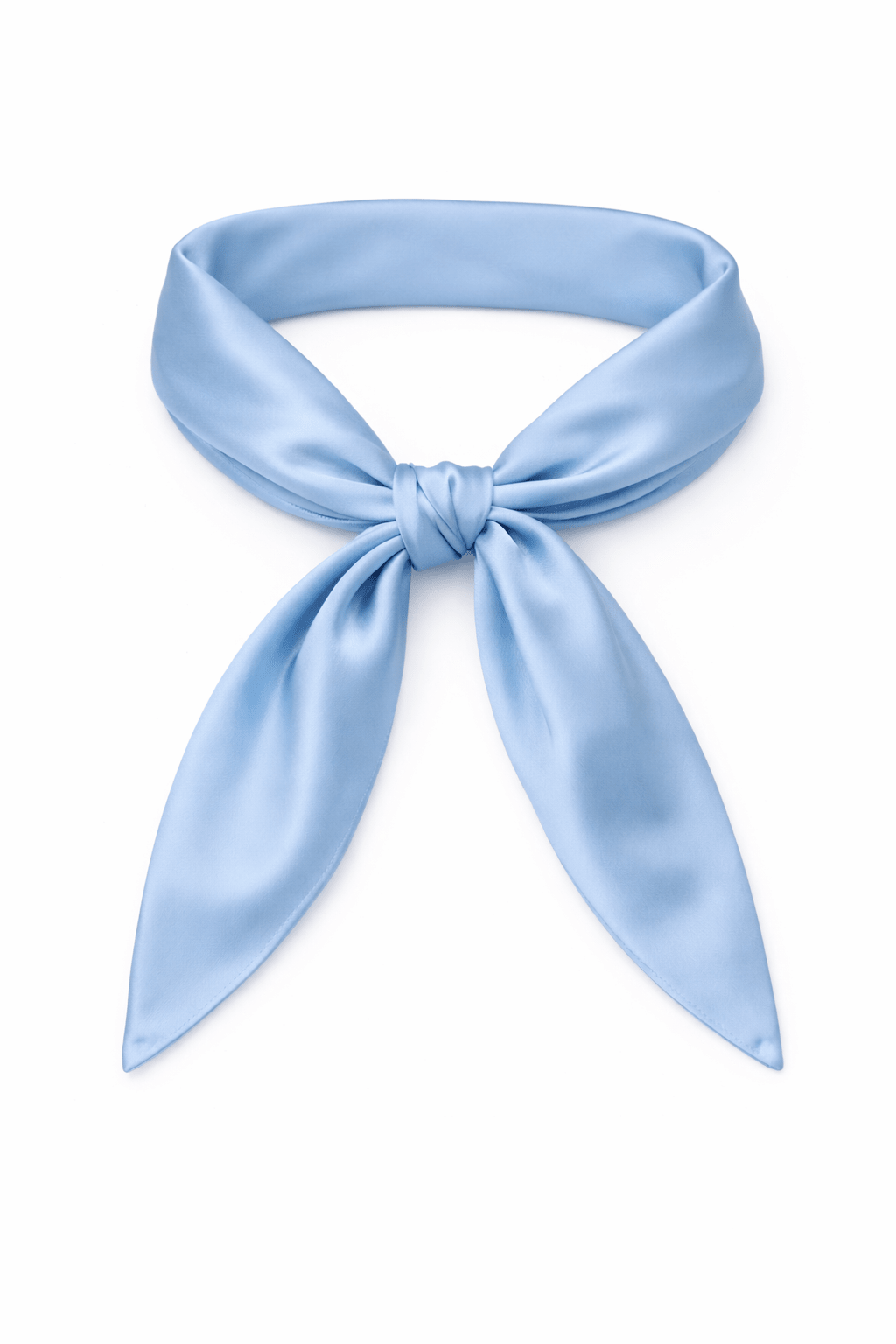 Satin Multiway Bandana Head Scarf in Sky Blue - Bandana - My Accessories London