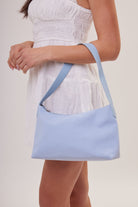 Slouchy Blue Suede Shoulder Bag - Shoulder Bag - My Accessories London
