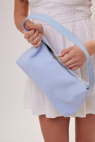 Slouchy Blue Suede Shoulder Bag - Shoulder Bag - My Accessories London