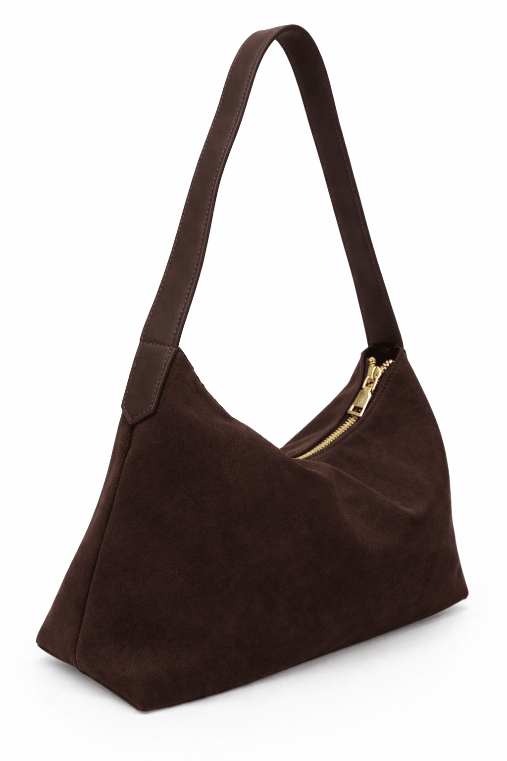 Slouchy Brown Suede Shoulder Bag - Shoulder Bag - My Accessories London