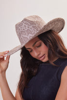 Snake Print Cowboy Hat - Cowboy Hat - My Accessories London