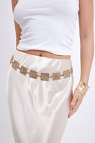 Square Vintage Chain Link belt in Vintage Gold - Chain Belt - My Accessories London