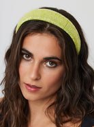 Straight Beaded Headband in Lime Green - Headband - My Accessories London