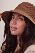Straw Bucket Hat in Dark Brown - Bucket Hat - My Accessories London