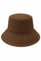 Straw Bucket Hat in Dark Brown - Bucket Hat - My Accessories London