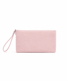 Structured Suede Clutch Bag in Pink - Clutch Bag - My Accessories London