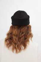 Suede and Borg Turn Up Beanie in Black - Beanie - My Accessories London