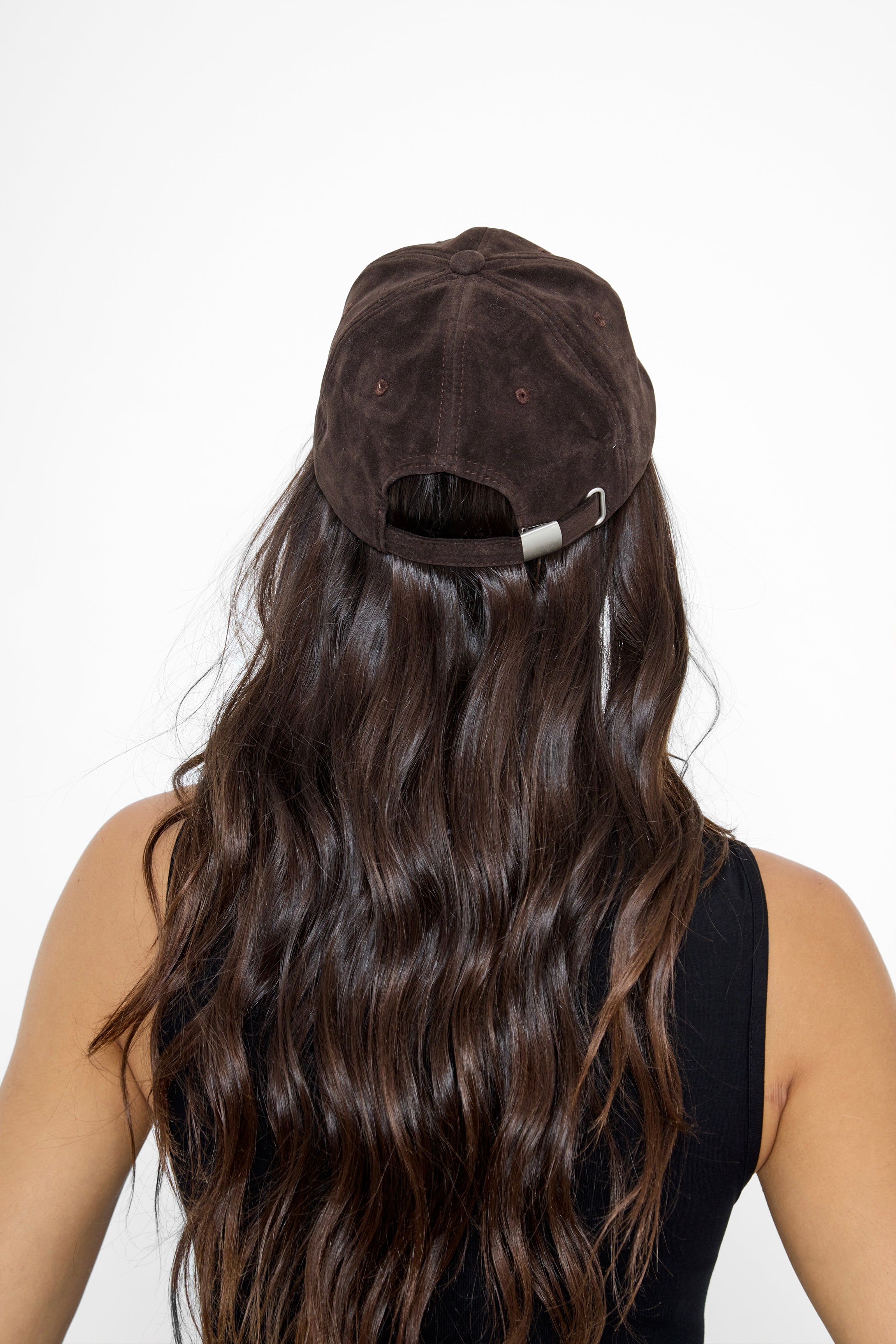 Suede Baseball Cap in Brown - Baseball Cap - My Accessories London