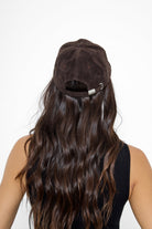 Suede Baseball Cap in Brown - Baseball Cap - My Accessories London