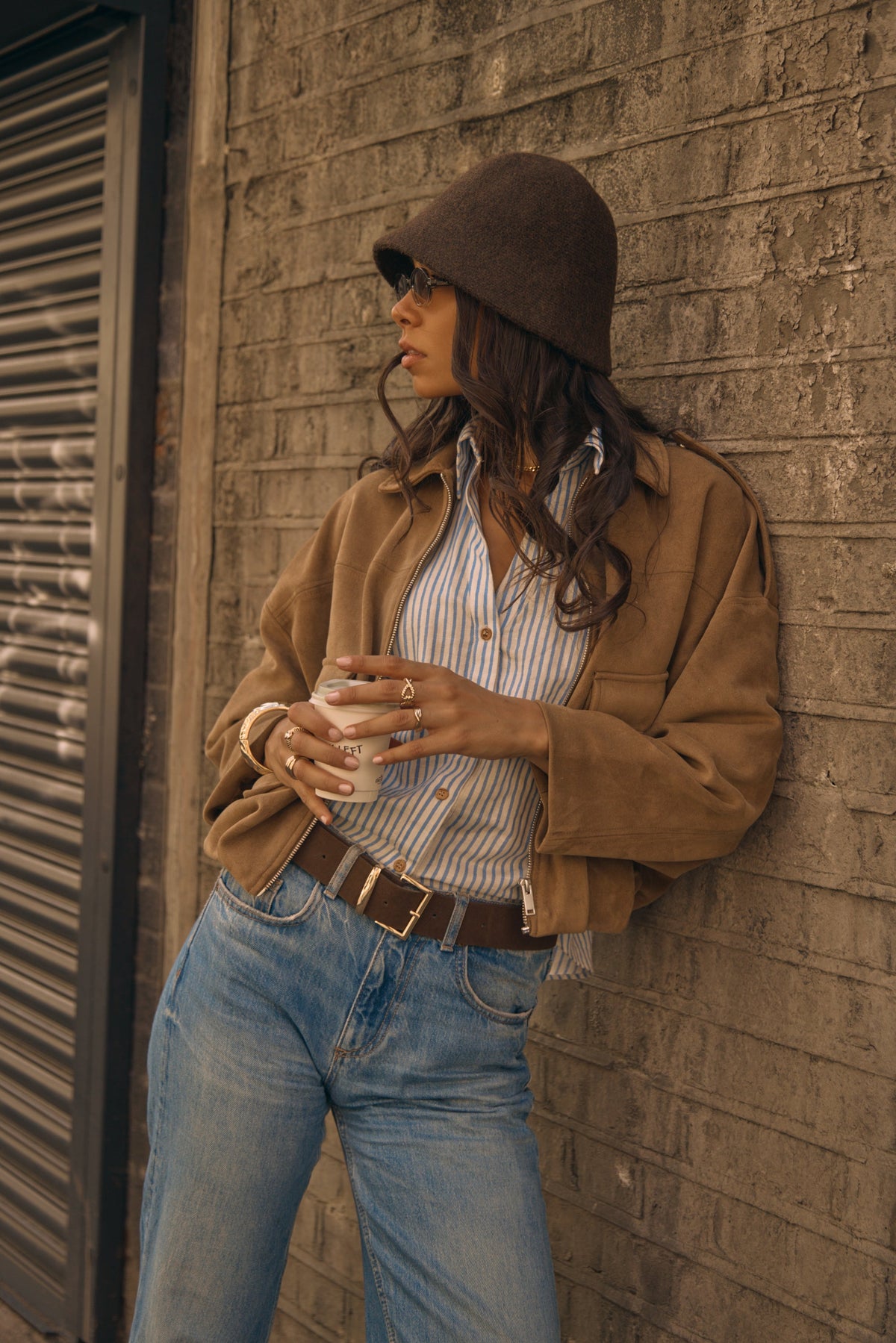 Wool Blend Bucket Hat in Brown - Bucket Hat - My Accessories London