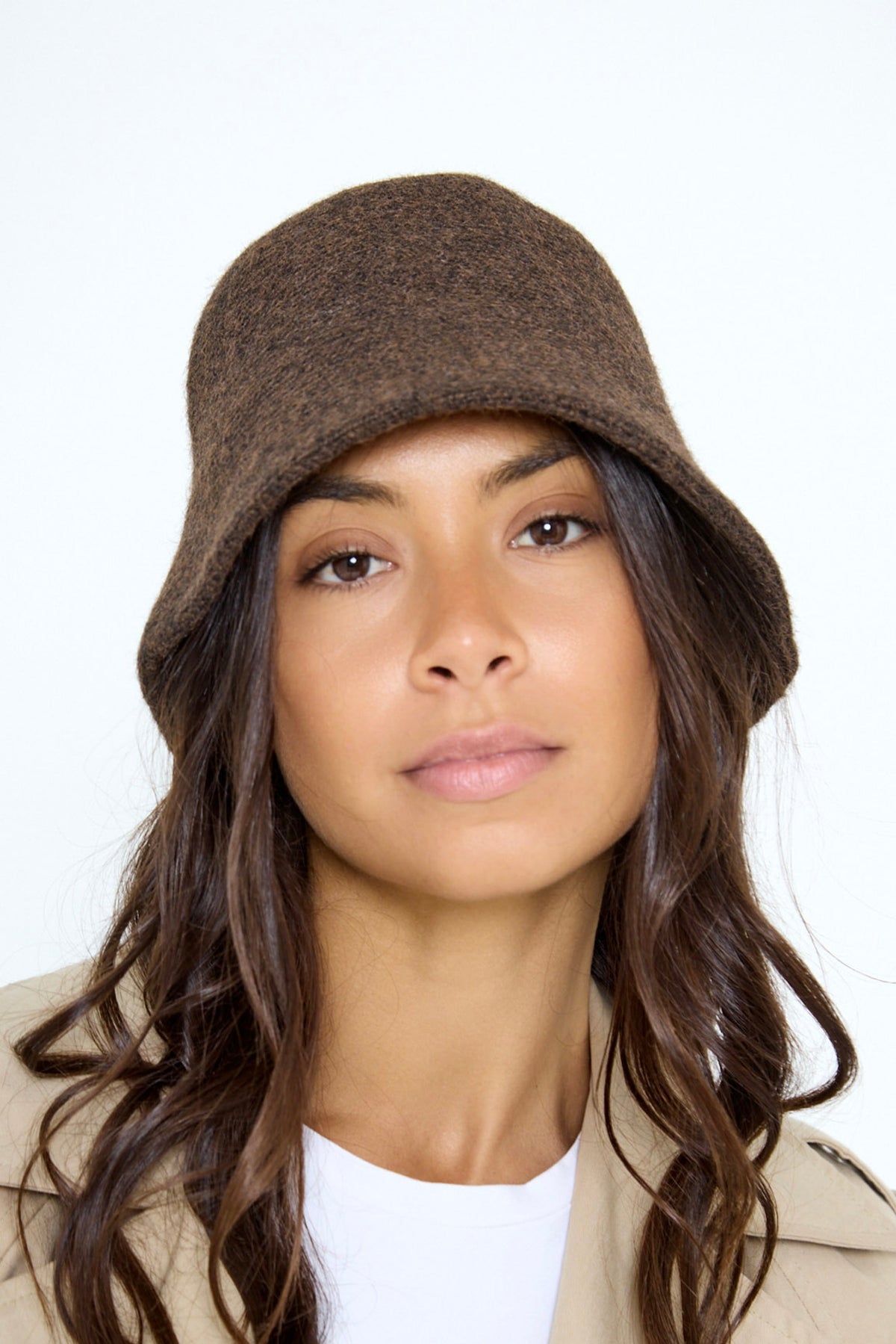 Wool Blend Bucket Hat in Brown - Bucket Hat - My Accessories London