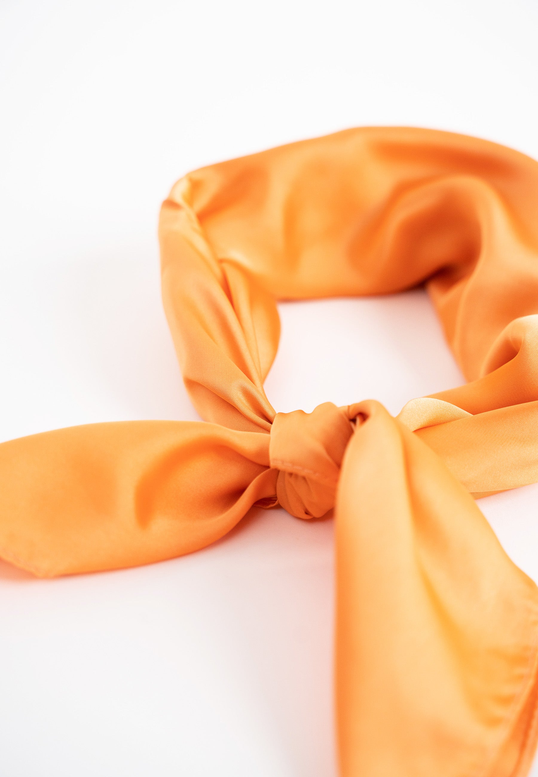 Multiway Headscarf in Orange | Bandana | Satin | Top | Neck Tie | Summer | Glam | Beach | Holiday | Party | Festival | Brunch | Women's Accessory | Accessories 