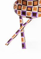 Geometric 70's Print Bucket Hat | Women's bucket hat | Multicoloured pattern hat | Festival Holiday Hat