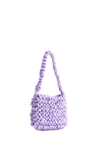 My Accessories London mini woven bag purple | Bridal | Lilac Bag | Women's Accessories | Satin woven | Going Out Occasion | Wedding bag