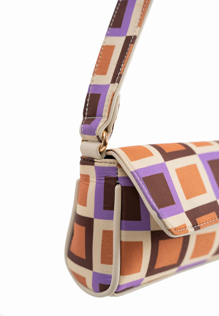 My Accessories London Bag | Geometric print bag | 70's shoulder bag | Women's shoulder bag