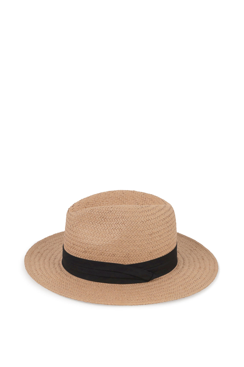 My Accessories London Straw fedora with Grosgrain Trim in Beige and Black | Beach | Holiday | Summer | Occasion | Races | Women's | Women's Accessories | Accessory | Hat | Hats | BBQ