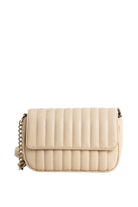 Padded Quilted Crossbody Bag | Beige Crossbody Bag | My Accessories London Bag
