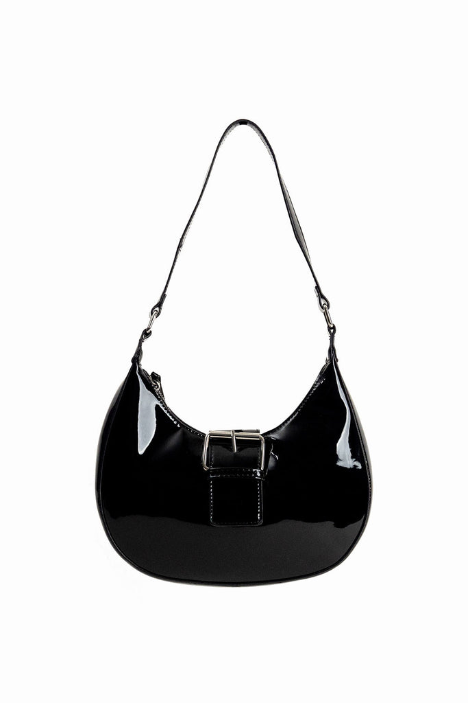 My Accessories London bag | Black patent bag | Women's shoulder bag | Party Season | Occasion | Cocktails | Going Out | Patent Bag