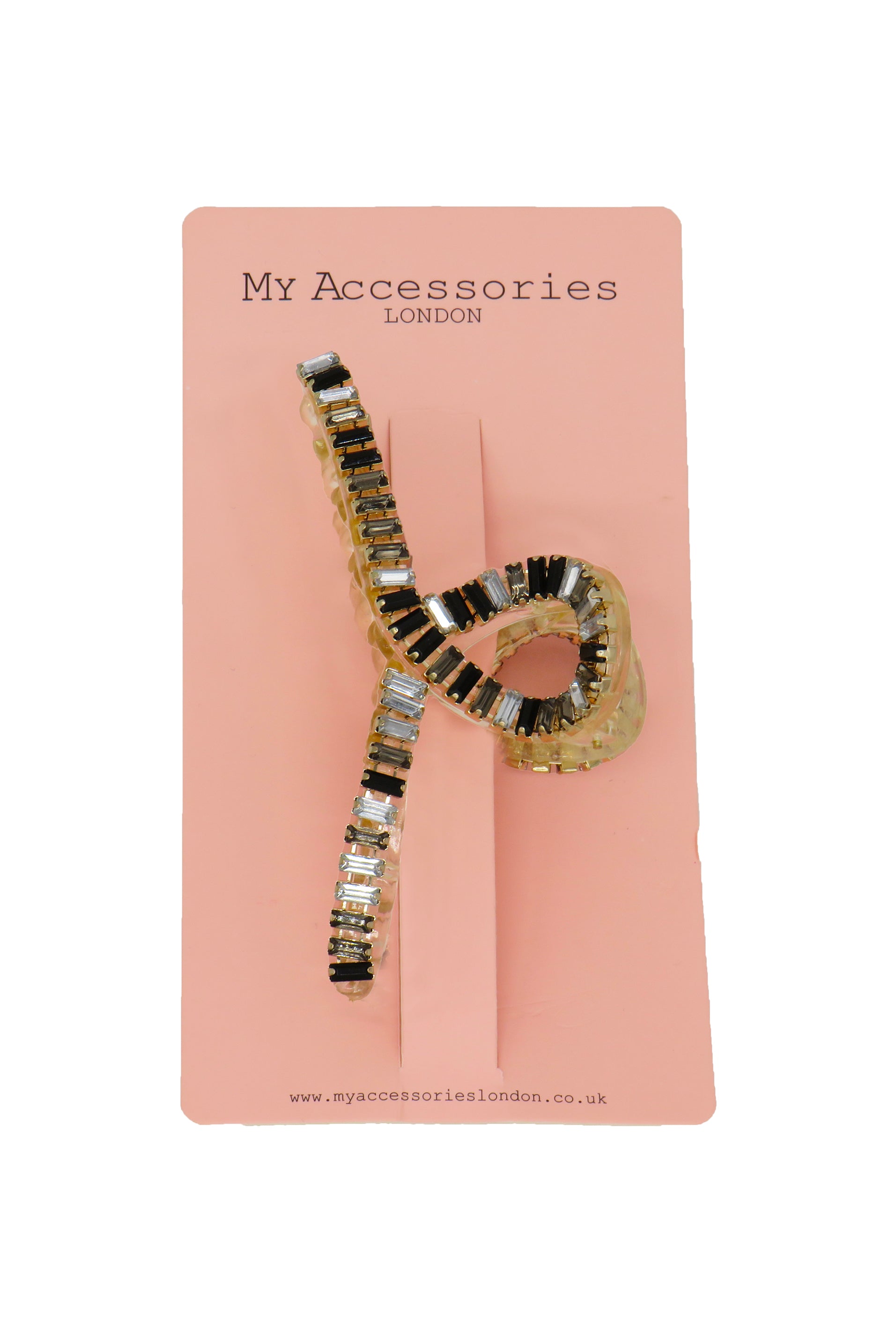 Swirl Hair Clip | Diamanté Hair Clip | My Accessories London