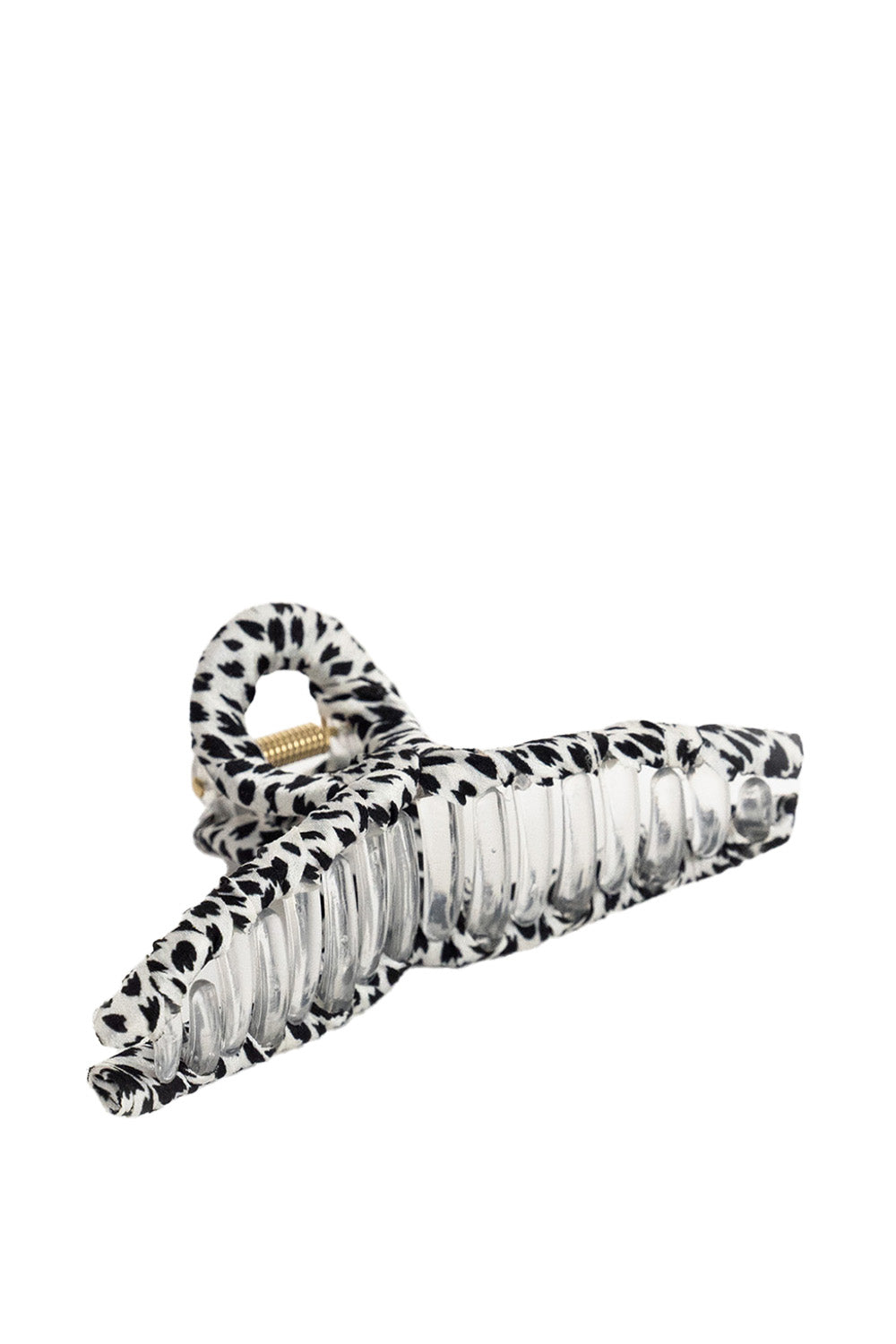 Twist Hair Claw in Black and White Zebra Print | My Accessories London Hair Claw | Womens hair clip