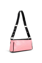 Long Slim Grunge Shoulder Bag In Pink and Black | Barbie | Barbiecore | Party | Cocktail Bag | Party Season | Occasion | Women's Accessories | Autumn | Winter