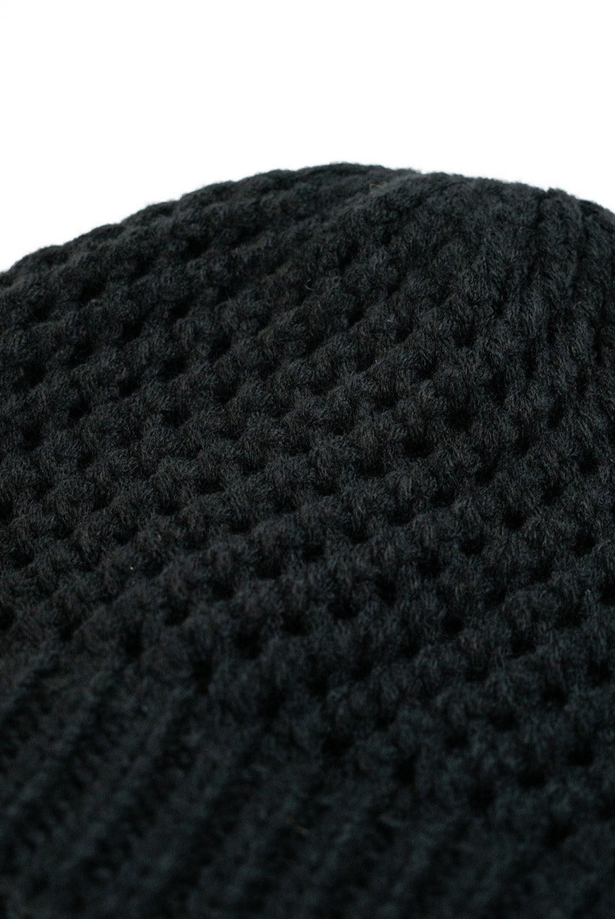 My Accessories London Basic Crochet Hat in Black | Women's Accessories | Autumn | Winter | Knitted | Grunge | Grunge sleaze | E girl | Indie | Elevated indie | 90s | Y2k | Women | Winter accessories | Autumn accessories |