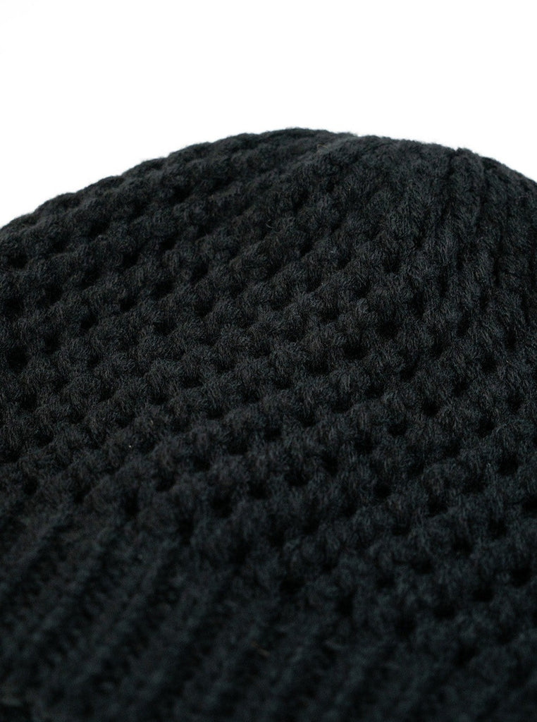 My Accessories London Basic Crochet Hat in Black | Women's Accessories | Autumn | Winter | Knitted | Grunge | Grunge sleaze | E girl | Indie | Elevated indie | 90s | Y2k | Women | Winter accessories | Autumn accessories |