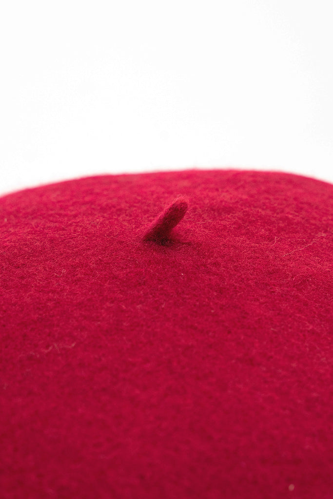 My Accessories London wool Beret in Red | Hat | Womens Accessories | Winter | Autumn