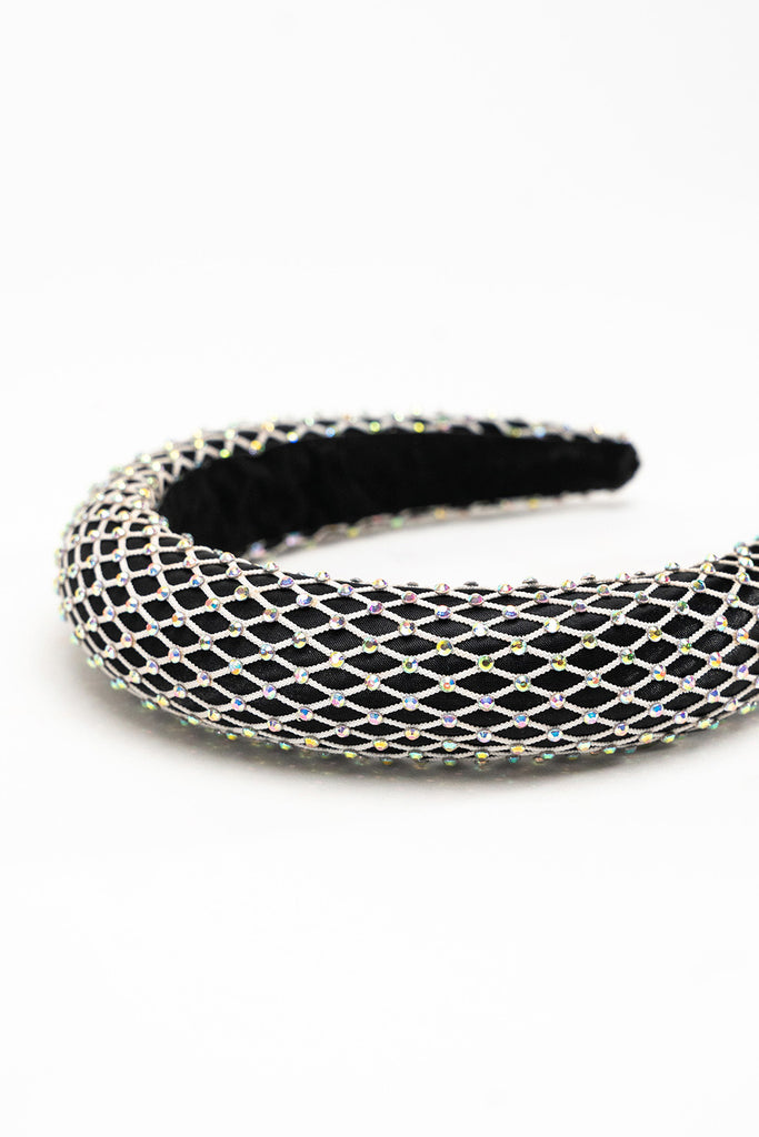 Mesh Rhinestone crystal headband | party headband | diamante headband | embellished headband | wedding headband | women's headband | ladies headband | my accessories headband | party hair