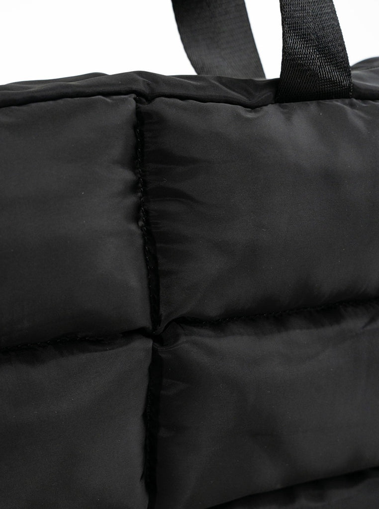 My Accessories London Nylon Padded Tote Bag in Black | Gym Bag | Sports | Streetstyle | Padded | Casual | Minimal | Women's | Essential | Bag | Tote | Shopper | Work | Minimalist | Utility 