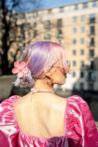 My Accessories London Hair Clip | Flower Clip | Summer Clip | Beach Clip | Hair styling | Pink Hair Clip | Green Hair clip 