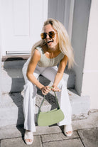 Women’s Oval Oversized Sunglasses in Brown and Gold